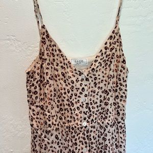 Sage The Label Pink Leopard Dress